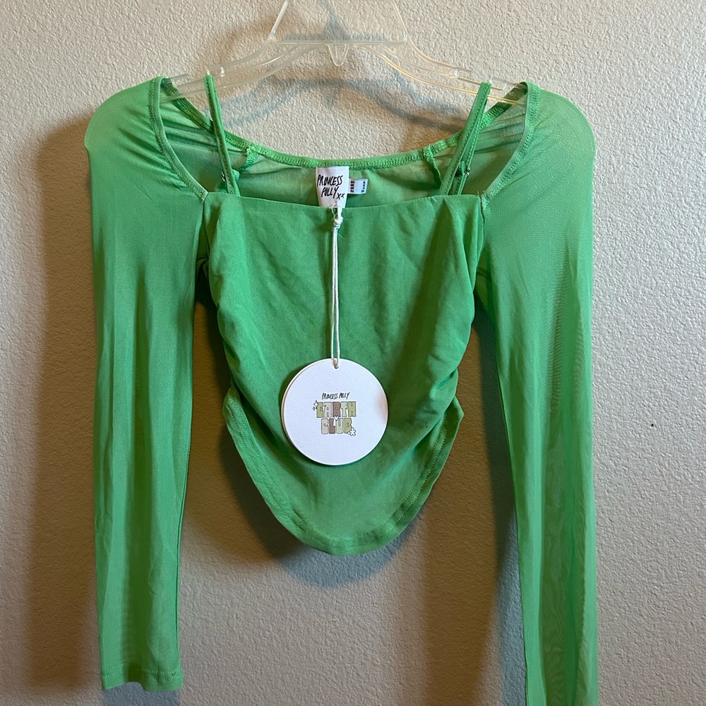 Princess Polly Vibrant Green Crop Top